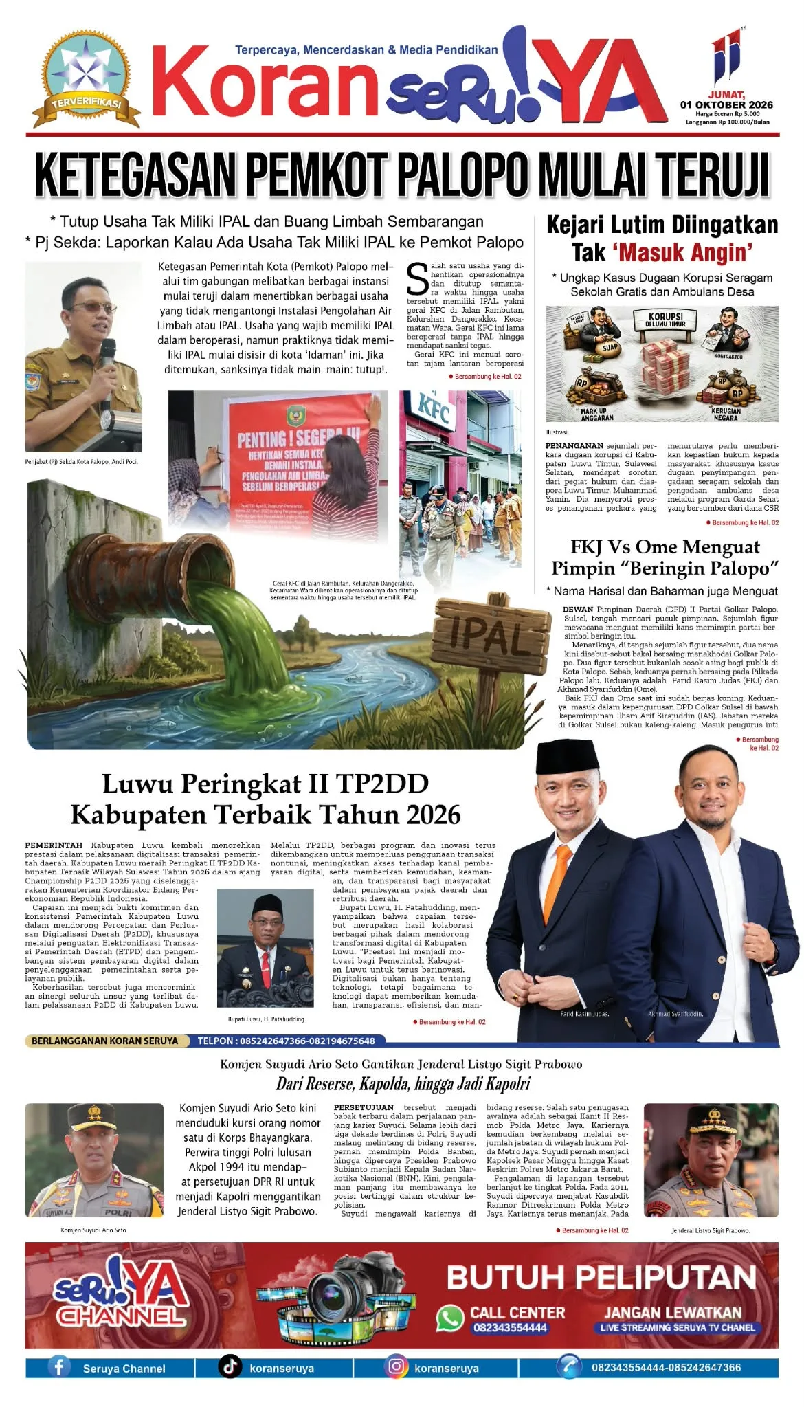 Tertibkan Usaha Tak Kantongi IPAL, Ketegasan Pemkot Palopo Mulai Teruji