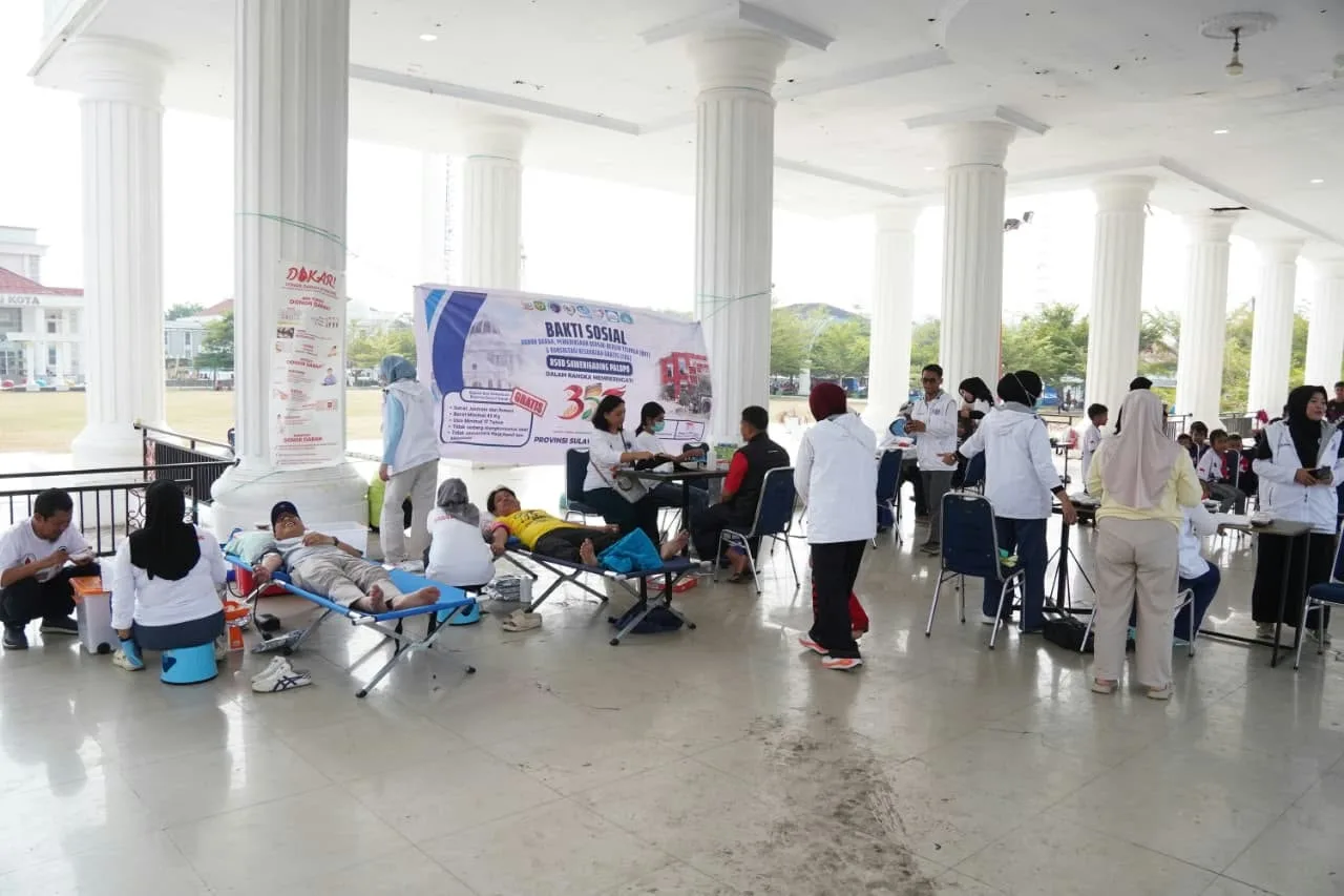 RSUD Sawerigading Palopo Adakan Baksos Kesehatan Layanan THT dan Donor Darah
